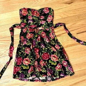 Delia’s Floral Strapless Mini